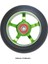 2 Adet 100MM Scooter Yedek Tekerlekler Rulmanlar Alüminyum Aşınmaya Dayanıklı Pu Scooter Parçaları Scooter Aksesuarları, Yeşil (Yurt Dışından) 5