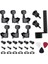 6 Adet Gitar Teli Akort Mandalları Tuşları 3 Sol 3 Sağ Gitar Makine Kafaları Askı Düğmeleri Kilitleri Seçtikleri ve Gitar Teli Sarıcı ile Topuzlar (Siyah) (Yurt Dışından) 1
