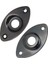 1/4 Inç Oval Ezilmiş Elektro Gitar Jakı Çıkış Plakası Soket Jackplate, 2 Paket (Yurt Dışından) 4