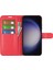 Samsung Galaxy S24 Ultra Litchi Doku Doku Cüzdan Telefon Kapağı Stand (Yurt Dışından) 2