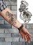 Pusula ve Saat Geçici Dövme Unisex Tattoo 1