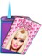 Barbie Baskılı Tabaka, Kaydırmalı Çakmak ve Cep Aynası Hediye Seti 3