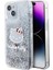 Apple iPhone 15 Kılıf Hello Kitty Orjinal Lisanslı Ikonik Sıvılı Glitter Kapak 2