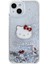 Apple iPhone 15 Kılıf Hello Kitty Orjinal Lisanslı Ikonik Sıvılı Glitter Kapak 4