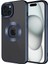 Apple iPhone 15 Kılıf Kamera Korumalı Logo Gösteren Omega Kapak 1