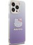 Apple iPhone 15 Pro Max Kılıf Hello Kitty Orjinal Lisanslı Yazı ve Ikonik Logolu Elektroplating Kaplama Gradyan Kapak 5