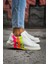 CH254 Cbt Pittura Erkek Ayakkabı 501 Aloha Sarı Pembe Beyaz 1