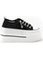 345-10 Kadın Kalın Taban Taşlı Sneaker Ayakkabı 1