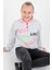Kids Kız Always Baskılı Kapşonlu Sweat Uzun Kollu Kapşonlu Sweatshirt Pamuklu AK722407 4