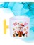 Noel Baba Happy Christmas Baskılı T Saplı Kupa Bardak Porselen Çay Kahve Fincanı 2