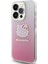 Apple iPhone 15 Pro Kılıf Hello Kitty Orjinal Lisanslı Yazı ve Ikonik Logolu Elektroplating Kaplama Gradyan Kapak 3