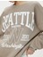Kolej Sweatshirt Rahat Kalıp Baskılı Uzun Kollu Bisiklet Yaka 5