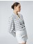 Crop Blazer Ceket Kruvaze Kapama Düğmeli 2