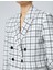 Crop Blazer Ceket Kruvaze Kapama Düğmeli 5