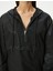 Spor Yarım Fermuarlı Kapüşonlu Sweatshirt Parlak Kumaş Cepli 5