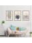 3 lü Ahşap Lamine Çerçeveli Mdf Tablo Modern Pastel Tasarım 1