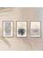 3 lü Ahşap Lamine Çerçeveli Mdf Tablo Modern Pastel Tasarım 2