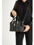 Siyah Orta Boy Günlük Kullanıma Uygun Kadın Omuz Çantası Shoulder Bag 2