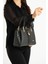 Siyah Orta Boy Günlük Kullanıma Uygun Kadın Omuz Çantası Shoulder Bag 4