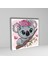 Tekli Kare Kanvas Kız Çocuk Odası Pembe Çiçekli Koala Tablosu 2