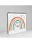 3 lü Kare Kanvas Bebek Odası Gökkuşağı Bulut ve Ay Tablo Seti 4