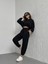 Siyah Modal Sweat Pantolon Takım 3