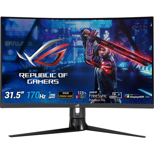 Asus ROG Strix 31.5" 170Hz 1ms (HDMI+Display+Type-C) FreeSync QHD Curved LED Monitör
