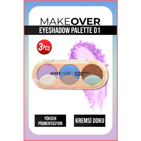 Makeover Eyeshadow Palette 3pcs No01