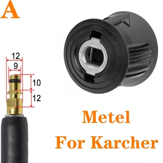 Xiyu Shop Karcher Tarzı Için Metel Yüksek Basınçlı Temiz Yıkayıcı Hortum Adaptörü Bağlayın Araba Yıkama Çıkışı Adaptörü ve Karcher Nilfisk Için Hortum Parkside Değişim Bağlan (Yurt Dışından)