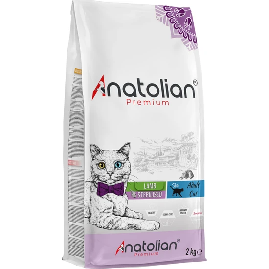 Anatolian Premium Sterilised Lamb Kuzulu Kısırlaştırılmış Kedi Maması 2 kg