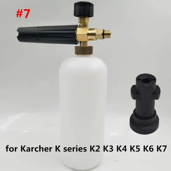 Xiyu Shop 7 Tarzı Yazın Hnyrı Araba Yıkama Kar Köpük Jeneratörü M22 Erkek Konu Nozul Sabun Püskürtücü Lance Karcher K7NILFISKLAVORPARKSIDE Için Temiz Aracı (Yurt Dışından)