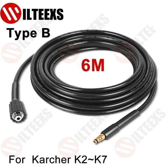 Xiyu Shop B 6m Stili Yıkama Için Yüksek Basınç Hortumu Basınçlı Yıkama Makinesi Blokaj Çözücü Boru Karcher K Serisi Için, Hortum Adaptörü Yıkayıcı Araba Yıkama Aksesuarları (Yurt Dışından)