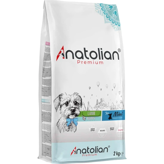 Anatolian Premium Mini Puppy Lamb Kuzulu Küçük Irk Yavru Köpek Maması 2 kg