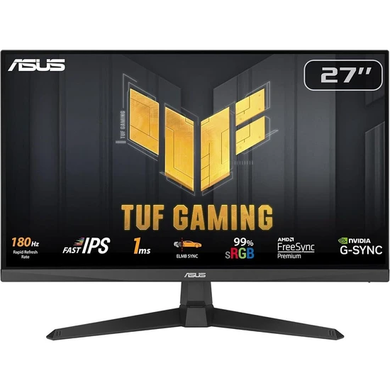 ASUS Tuf Gaming VG279Q3A 27 inç 180Hz 1ms Full HD Adaptive Sync IPS Gaming Monitör