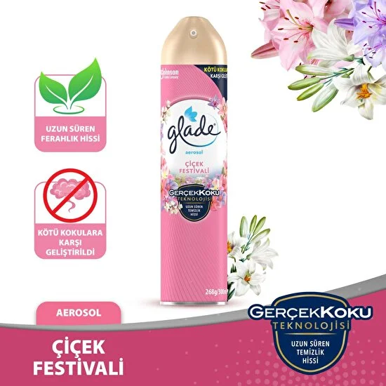 GLADE Aerosol Oda Kokusu Çiçek Festivali 300 ml