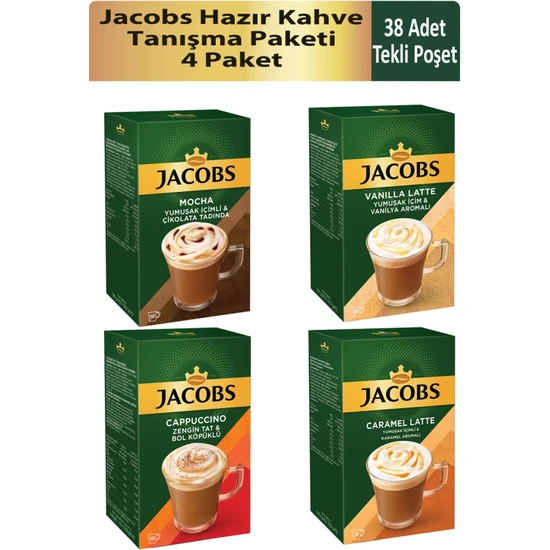 Jacobs Poşet Kahve Tanışma Paketi x 4 Paket