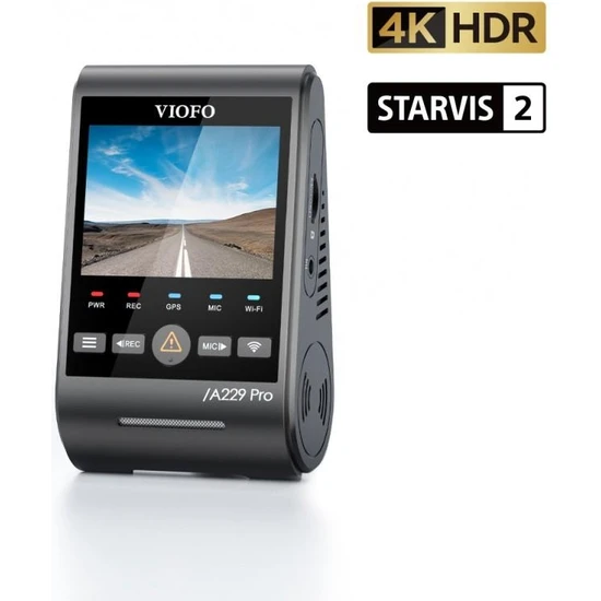 Viofo A229 Pro 4K Hdr Sony Starvis 2 Sensörlü Wi-Fi Gps'li Araç Kamerası