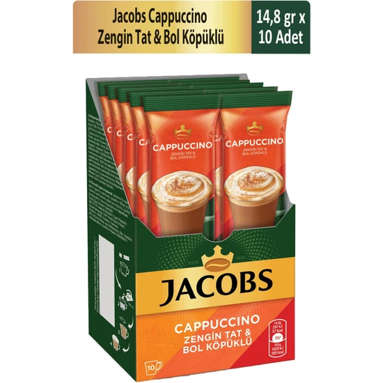 Jacobs Cappuccino 10'lu Poşet Kahve