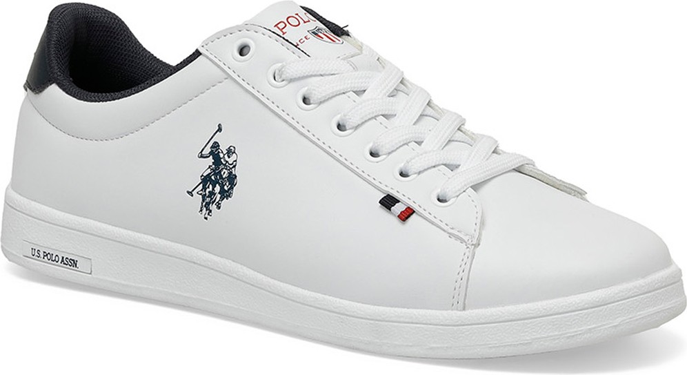 U.S. Polo Assn. Beyaz Franco 4fx Erkek Sneaker Suni Deri Düz Taban ile Şık Tasarım görsel 2