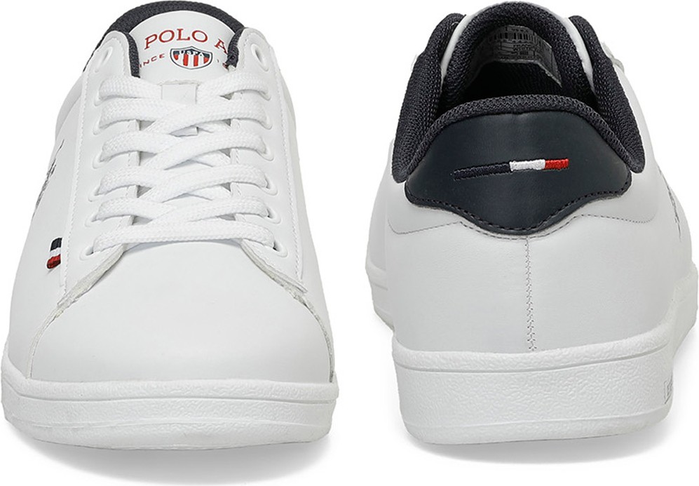 U.S. Polo Assn. Beyaz Franco 4fx Erkek Sneaker Suni Deri Düz Taban ile Şık Tasarım görsel 5