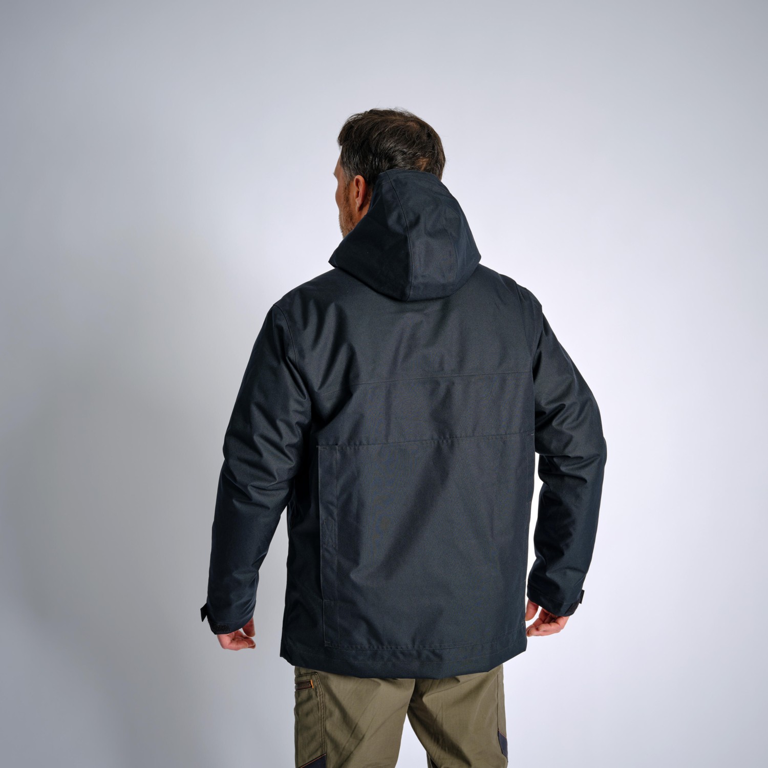 Decathlon Solognac Erkek Su Geçirmez Kışlık Mont -10 °C - Siyah - Avcılık ve Doğa Gözlemi - 100 görsel 3