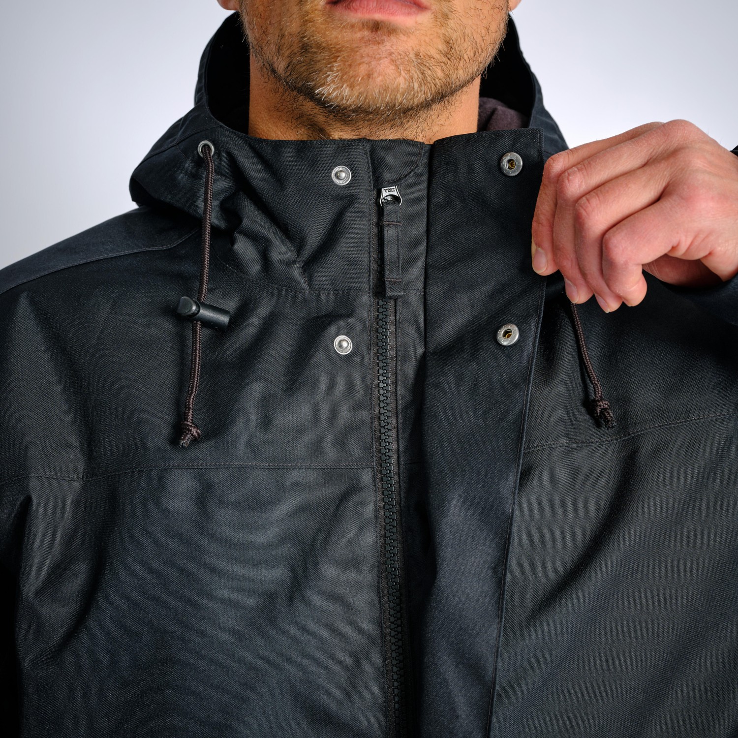 Decathlon Solognac Erkek Su Geçirmez Kışlık Mont -10 °C - Siyah - Avcılık ve Doğa Gözlemi - 100 görsel 5