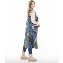 Morden Kadın Kürklü Yelek Kaftan