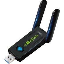 Zrh Dual Band USB 3.0 Adaptör Kablosuz Wifi Alıcı AC1300 Wireless Adaptör Takçalıştır