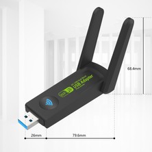 Zrh Dual Band USB 3.0 Adaptör Kablosuz Wifi Alıcı AC1300 Wireless Adaptör Takçalıştır