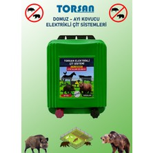 Torsan 220V Adaptörlü Pro Plus 1500 Elektrikli Çit Sistemi ( Domuz - Ayı Kovucu ) 1500 Mt