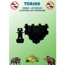 Torsan 220V Adaptörlü Pro Plus 1000 Elektrikli Çit Sistemi ( Domuz - Ayı Kovucu ) 1000 Mt