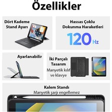 Dux Ducis iPad 7- 8-9 10.2  iPad Air3- iPad Pro 10.5(2017) Dk Series Kablosuz Bluetooth Klavye