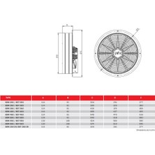 BVN Bst 400 150W 4500M3/H Trifaze Sanayi Tipi Aspiratör