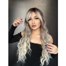 Kuaför Suzan Perçemli Ombreli Seri Gerçek Saça Yakın Dokulu Fiber Peruk